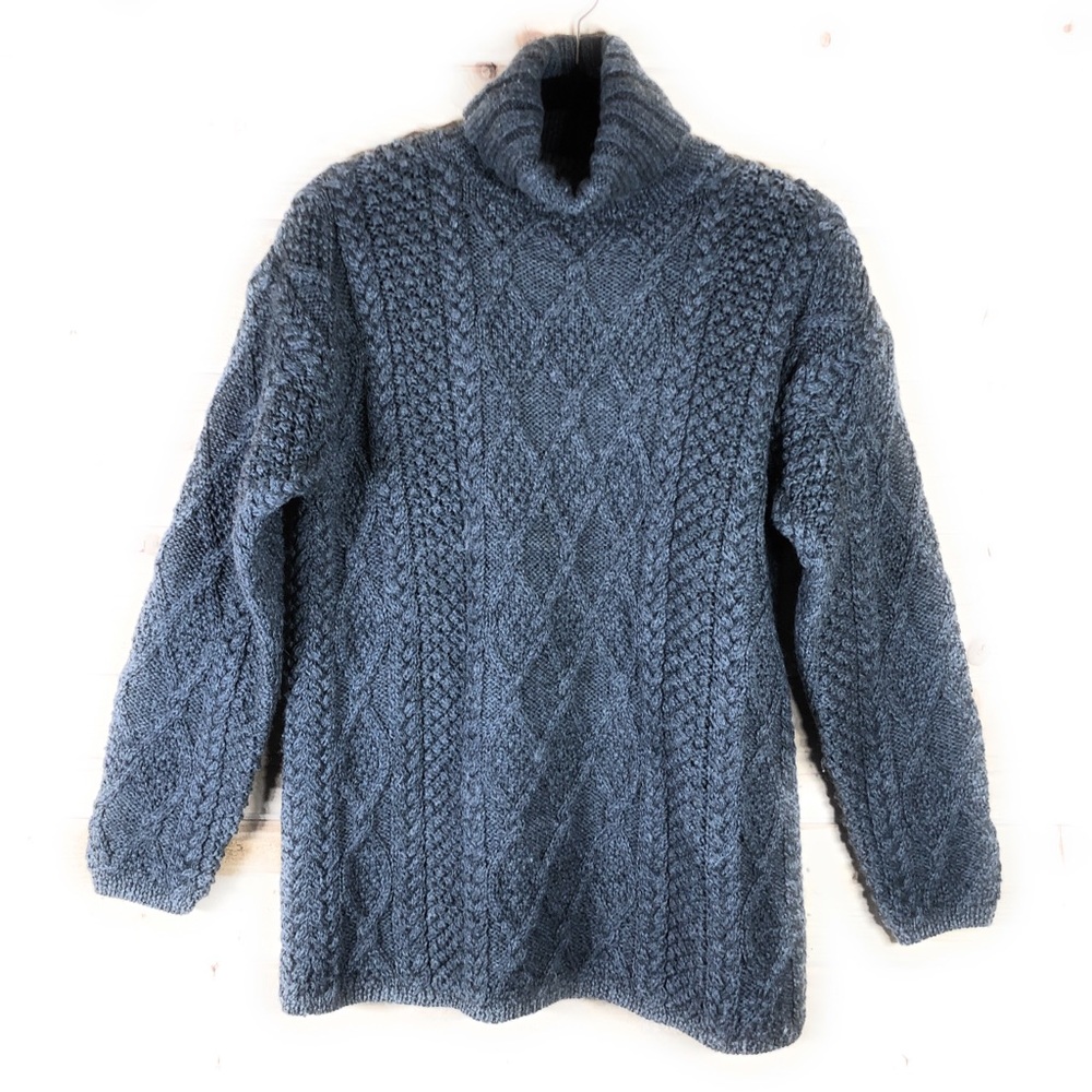 J. Crew Steel Gray Wool Turtleneck Sweater